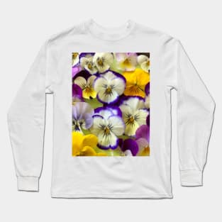 Pretty Pansies Long Sleeve T-Shirt